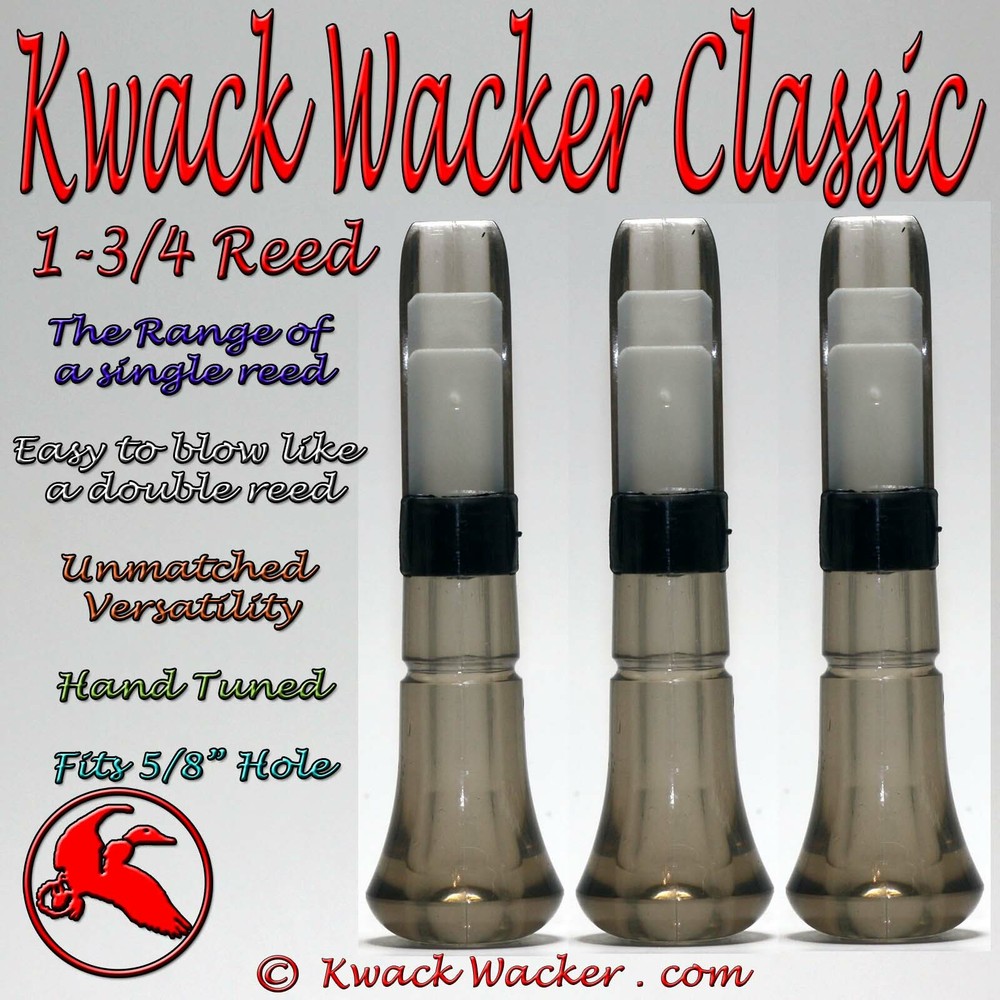 Duck call Inserts Kwack Wacker Classic 1-3/4 Reed 3 Pack