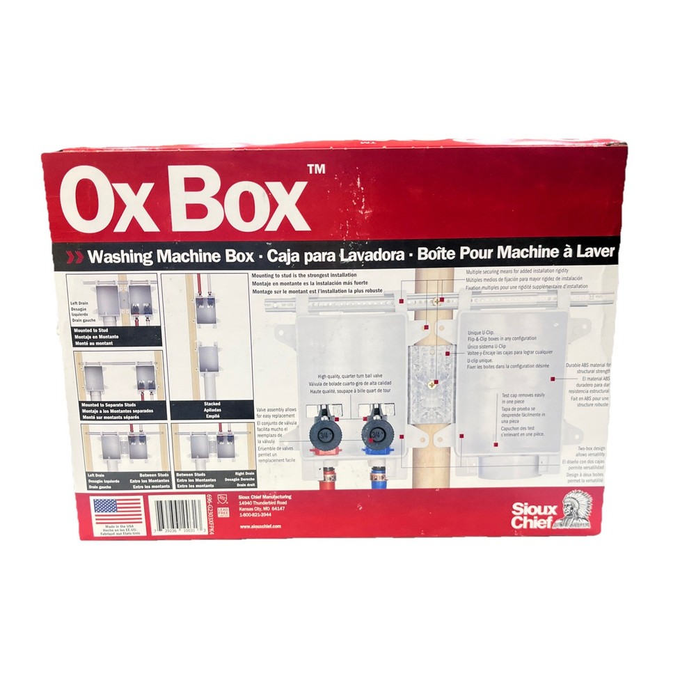 Ox Box washing machine Box White