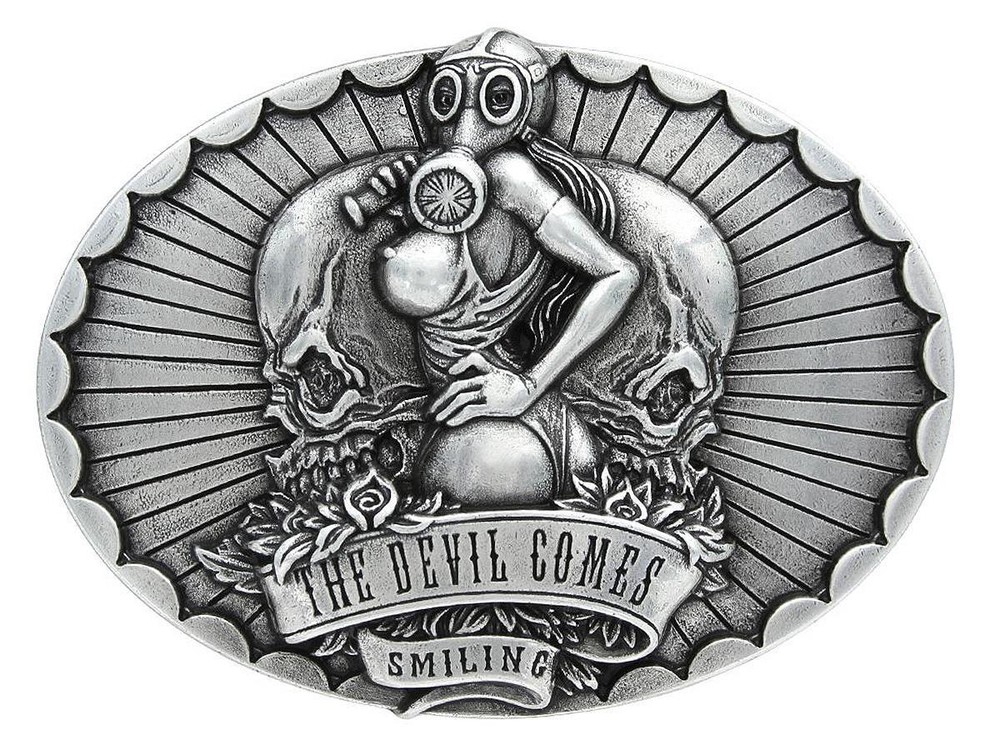Unique Buckle The Devil Comes Smiling Buckle
