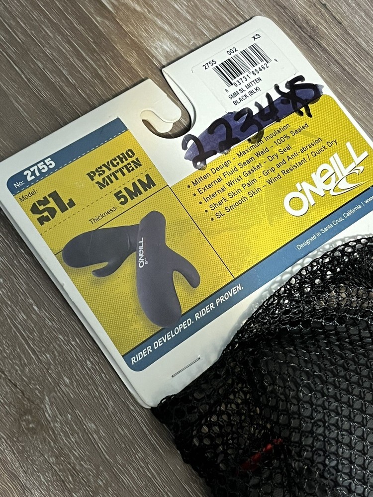 O'Neill Psycho SL 5mm Mittens - XS