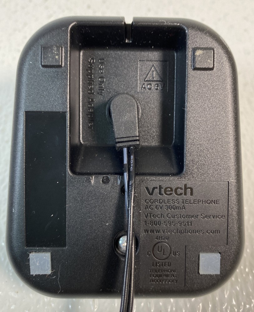 Vtech Silver Two Handset Answering Cordless Phone System CS6329-2 W/Manual