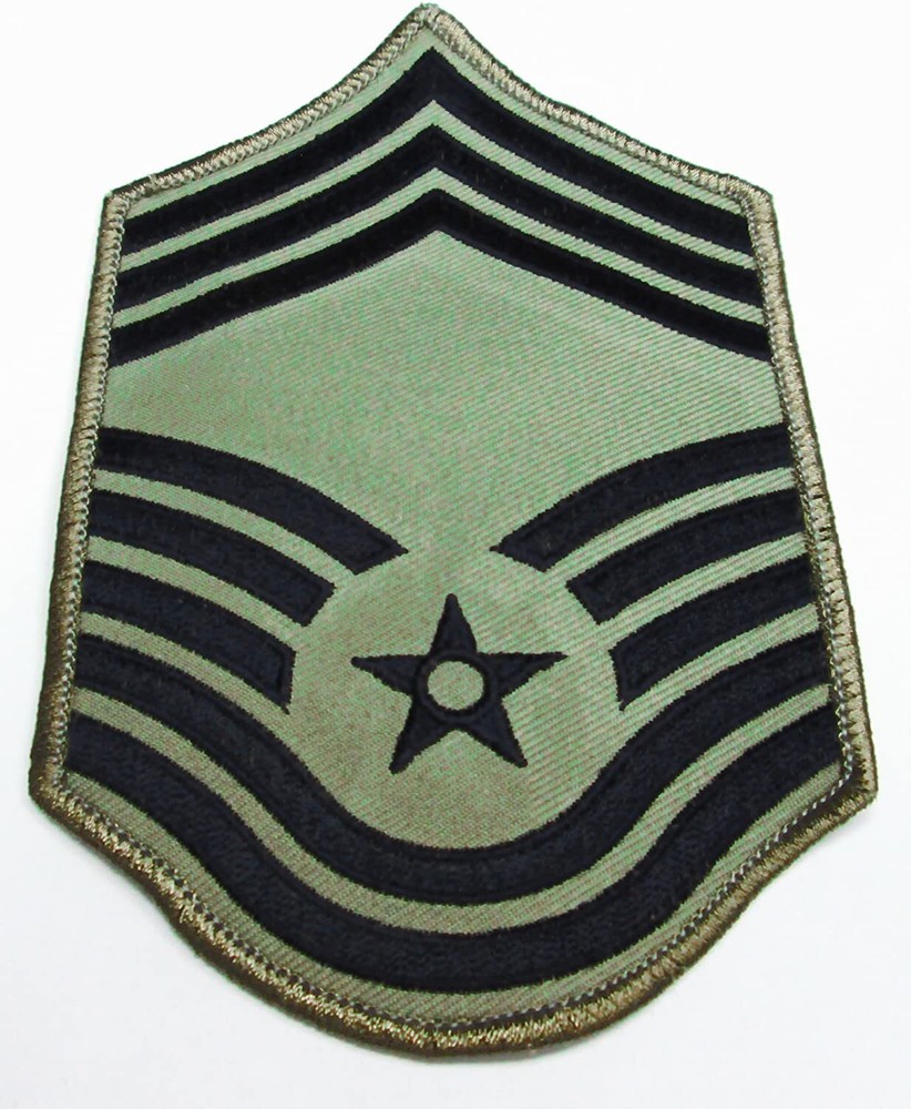 USAF Genuine US Air Force Chevrons ABU Uniform Chief Master Sergeant 2pc Patch