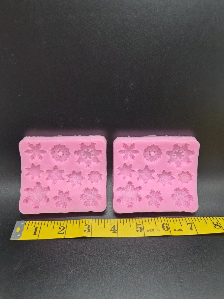Winter Christmas Pink Silicone Mold Set