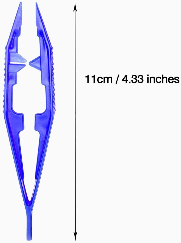 Multifunctional Plastic Bead Tweezers in 5 Assorted Colors for Creative Projects