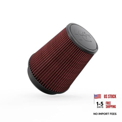 High-Flow Original Lifetime Universal Clamp-On Air Filter: High Performance,