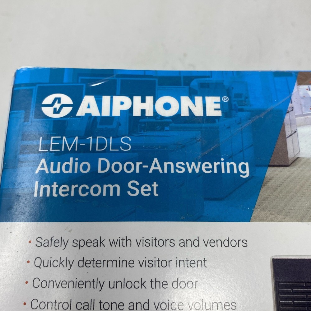 Aiphone LEM-1DLS Access Sentry Intercom Set, White/Black, 1-Door