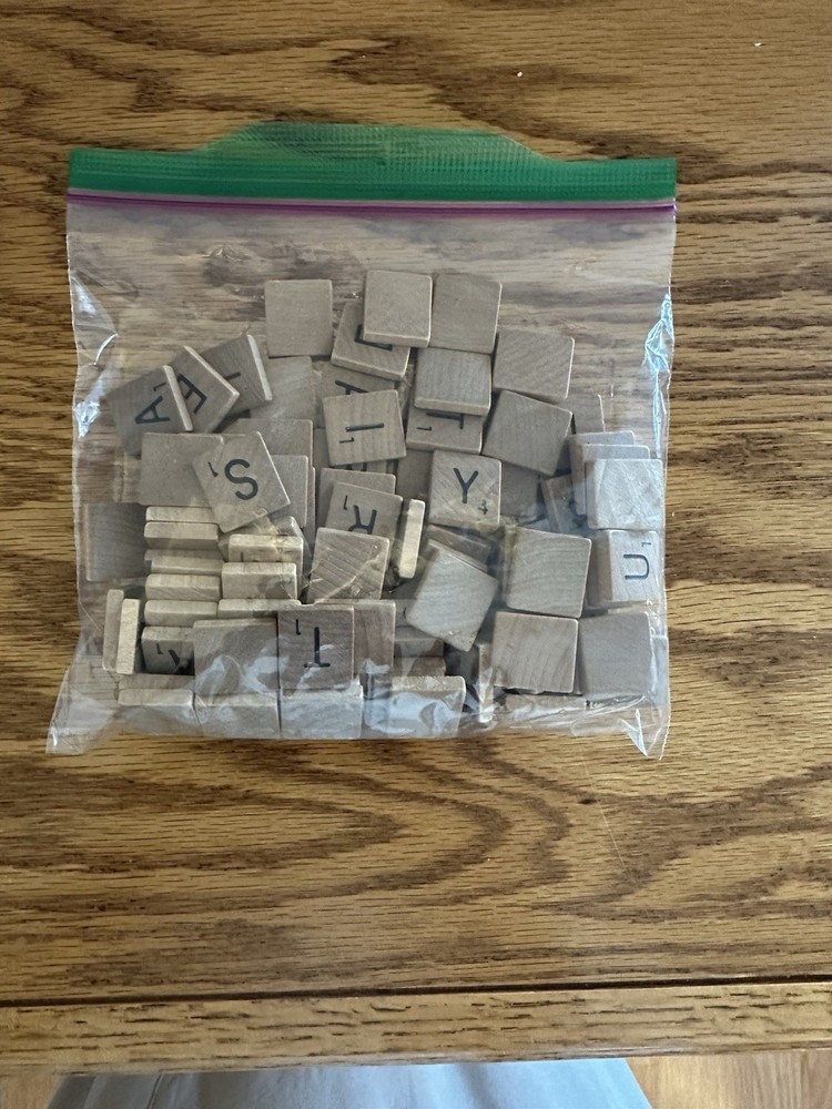 Vintage Scrabble Game Tile Set - Complete - 100