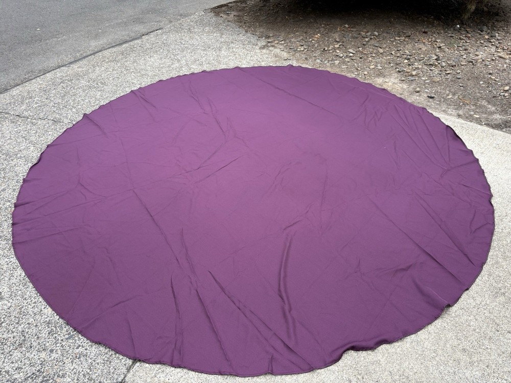 10’ Eggplant Colored  Round Tablecloths X 15