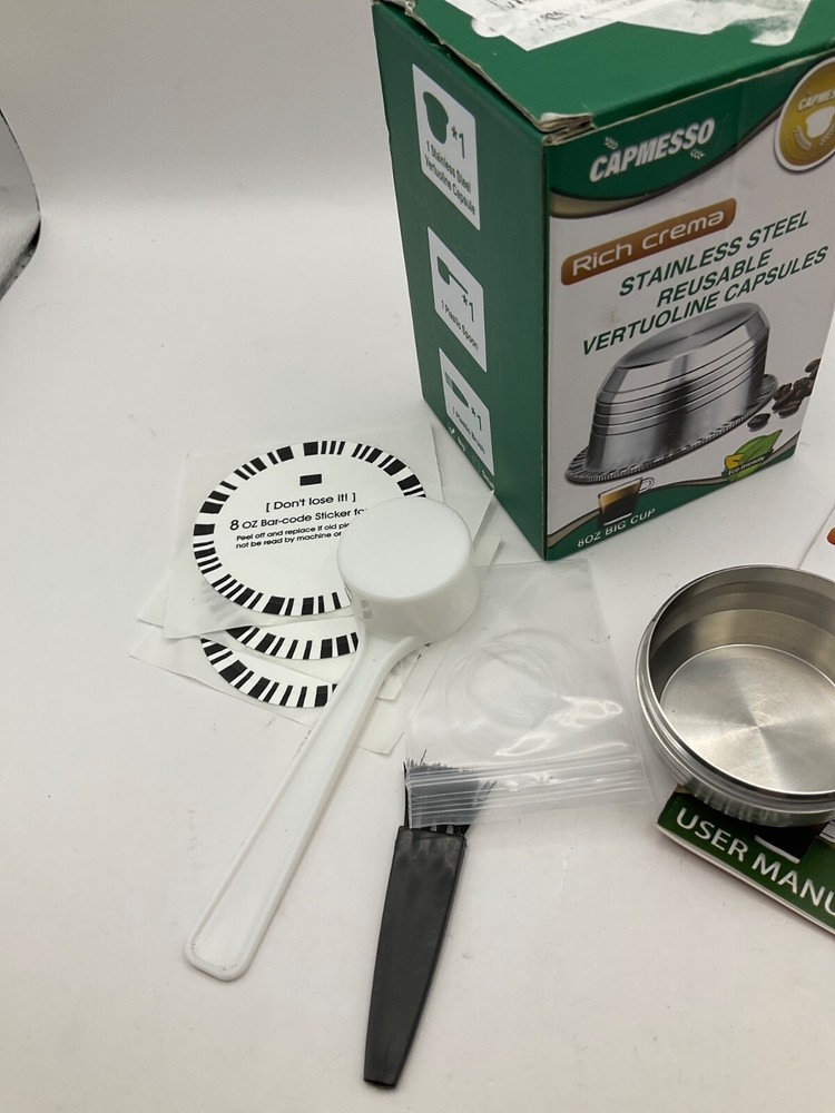 Coffee Capsule, Reusable Vertuoline Pod/Capsule Refillable- New Open box