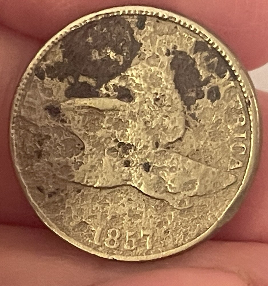 1857 Flying Eagle Cent Penny AS IS