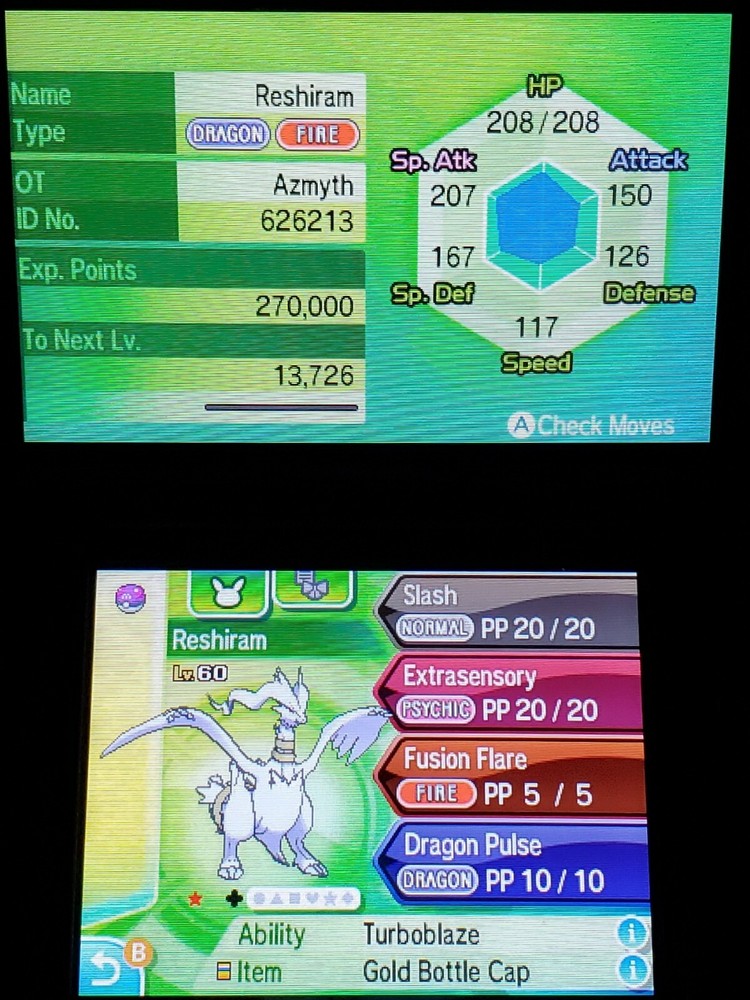 ✨Shiny✨ Reshiram For Sword & Shield