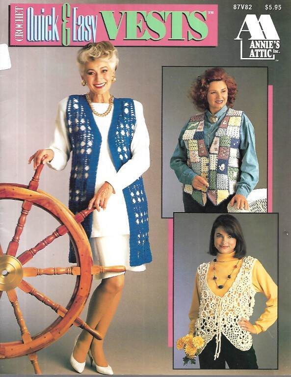 ANNIE'S ATTIC CROCHET QUICK & EASY VESTS