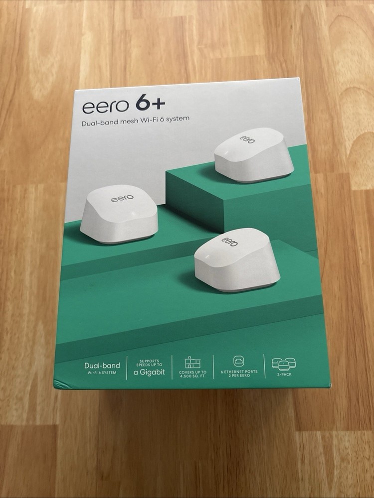 EERO 6+ Dual-Band Mesh Wi-Fi 6 System.