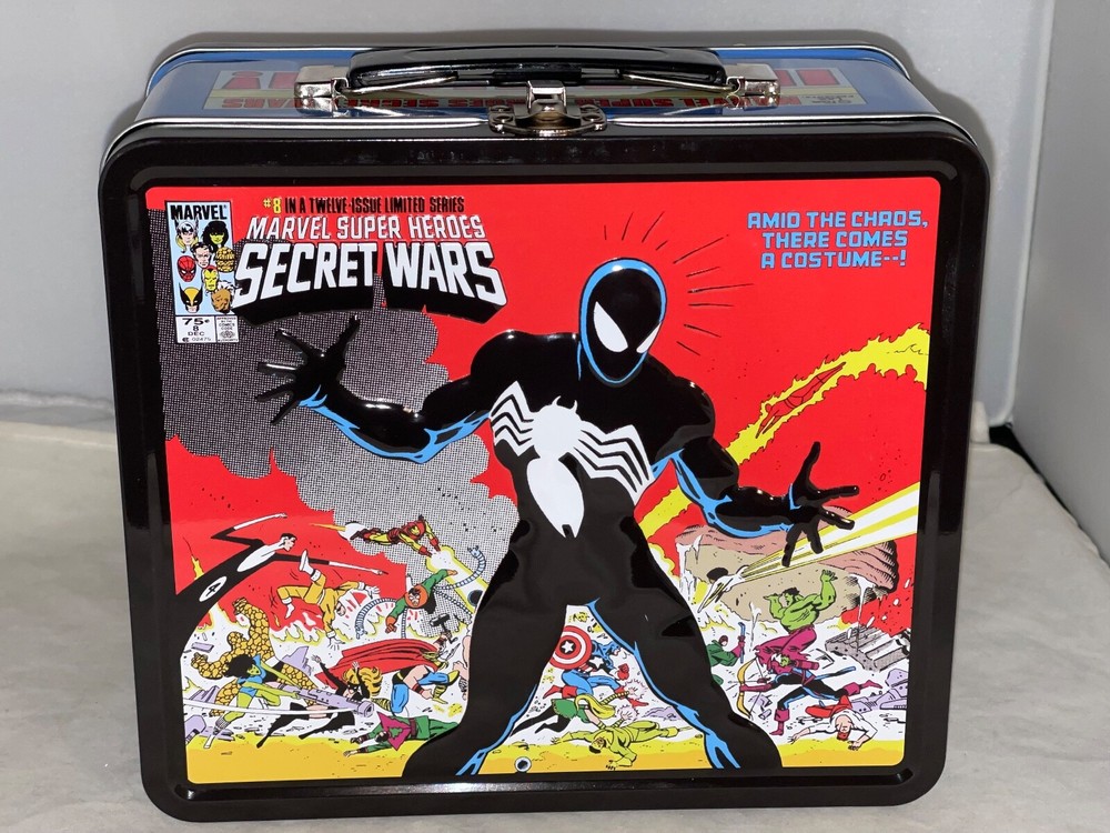 Marvel Comics Secret Wars Lunchbox w/ Thermos-New