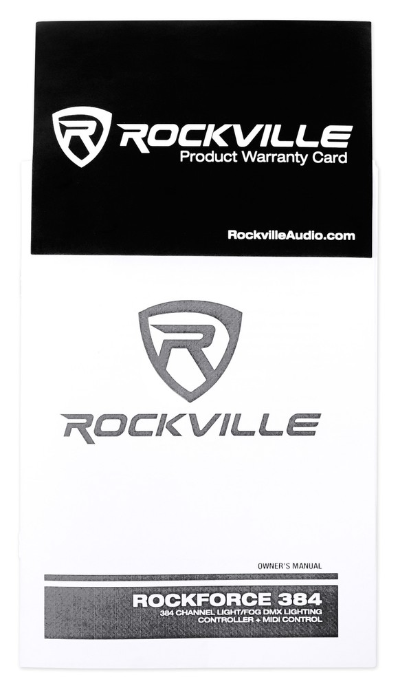 Rockville ROCKFORCE 384 Channel DMX Controller+Rechargeable Receiver+Transmitter