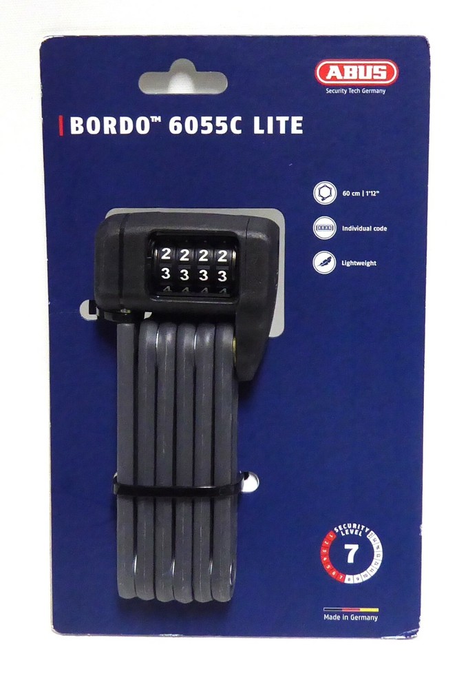 Abus BORDO Lite Mini 6055C/60 Folding Lock - Combination