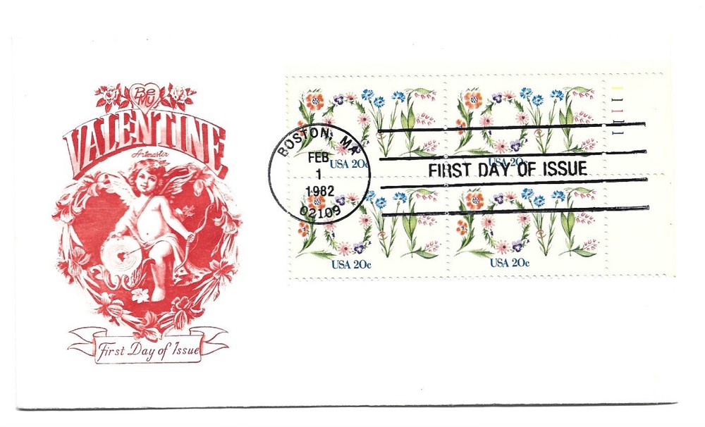 1951 Love Artmaster plate block FDC