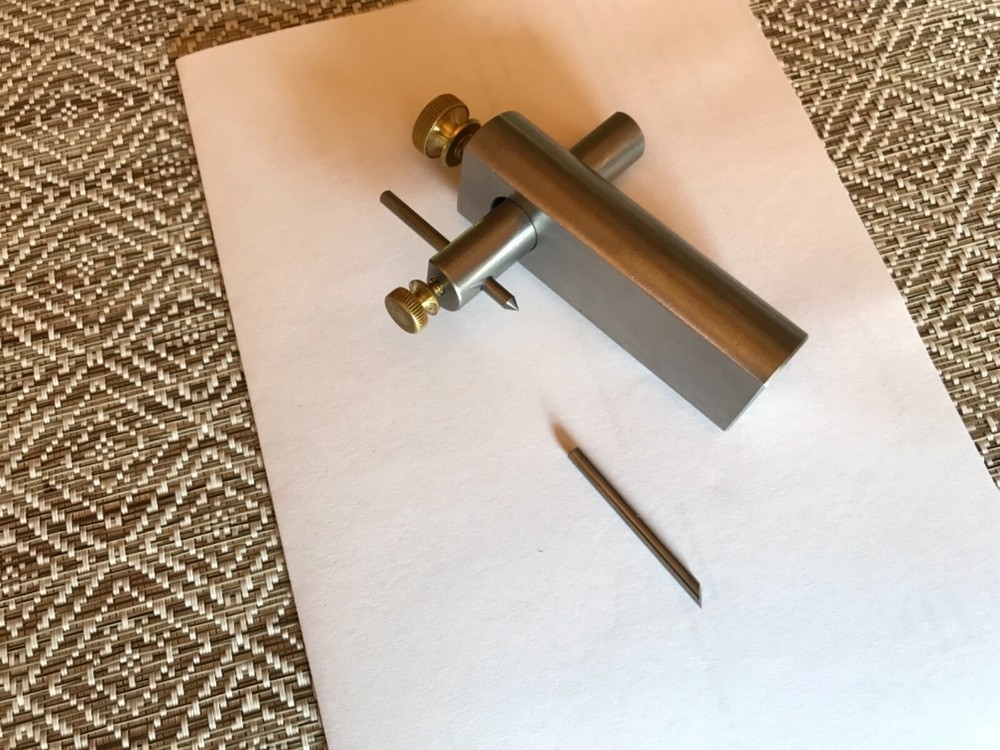 Knife Maker's Edge Line Scriber, Edge Scribe, 2X72 Knife Maker's Center Scribe