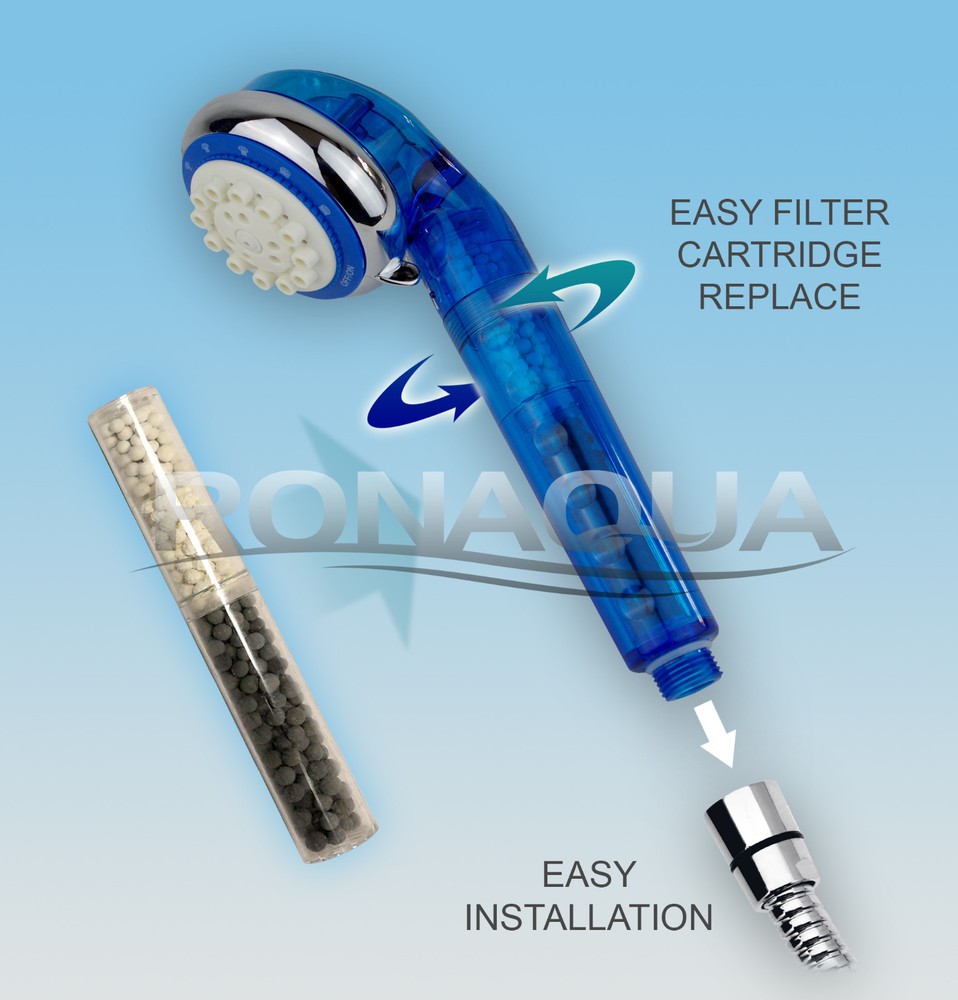 Replacement Cartridge for Filtered Hand Held Shower Head with Vitamin C