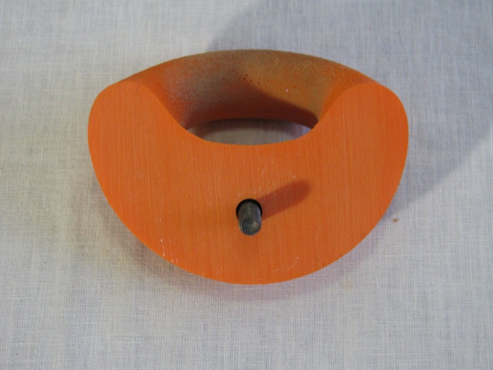 Atomik? Open Handle Climbing Wall Hold w/Bolt, Orange, Unbranded