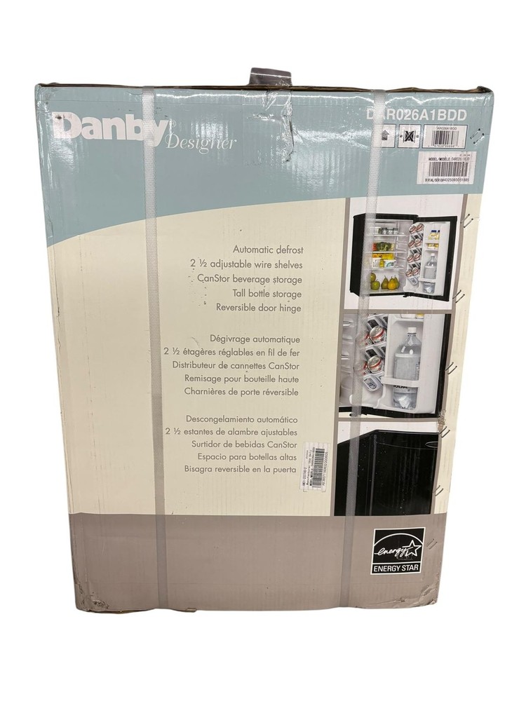 Danby 2.6 cu. ft. Compact Fridge in Black DAR026A1BDD