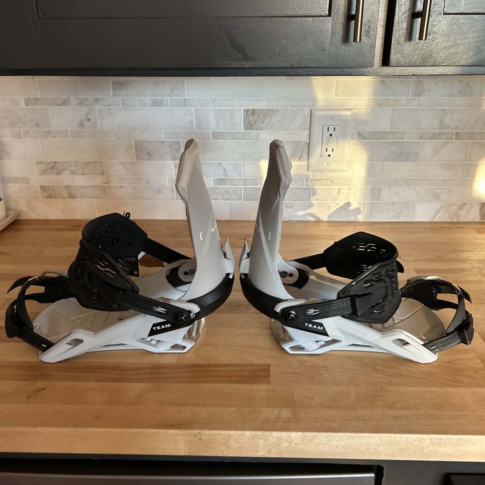 Nitro Team Men's Snowboard Bindings, Grey, Medium MY26