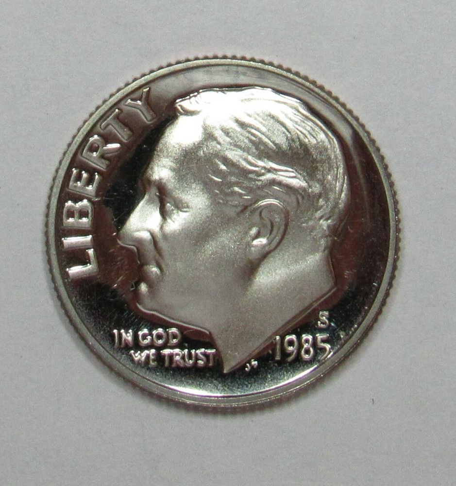 1985 S Proof Roosevelt Dime