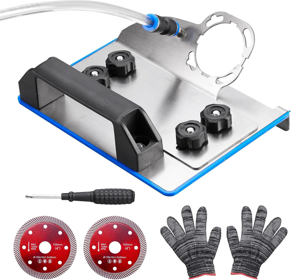 45 Degree Tile Chamfering Tool， Angle Grinder Stand for 45-Degree Chamfer Cuttin