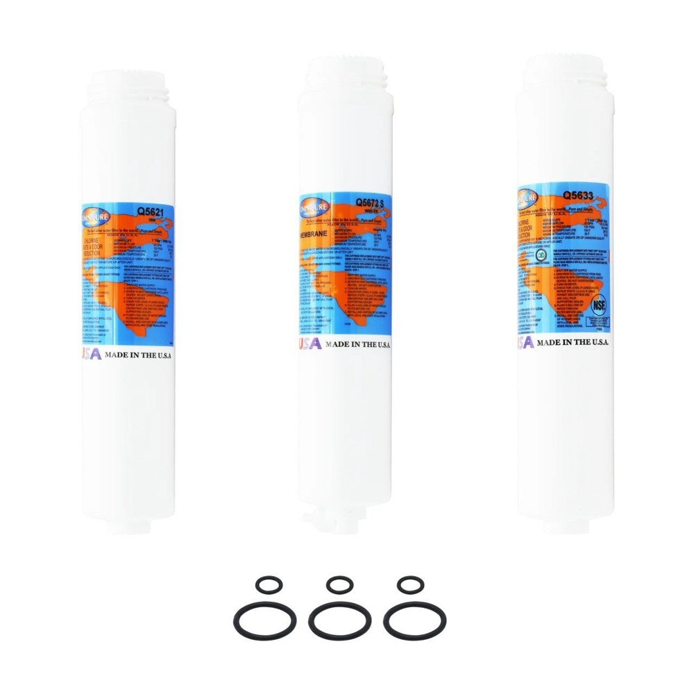 PuROTwist 3000 RO Filter Replacement Kit with 36 GPD Membrane