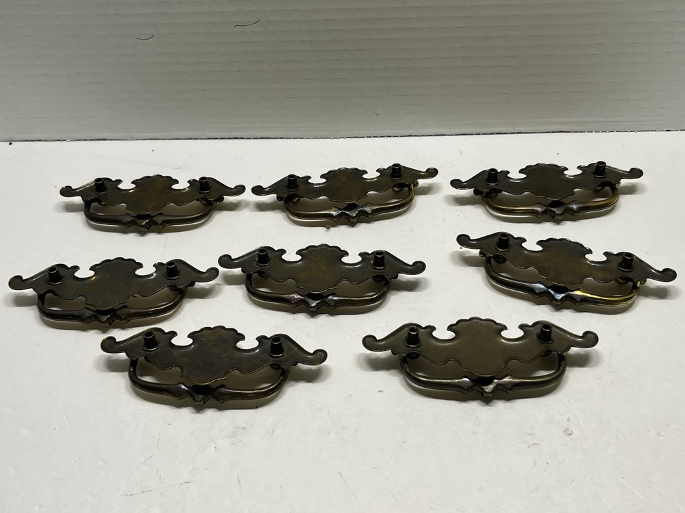 VTG Lot (8) NOS Batwing Style Drop Bail Drawer Pulls