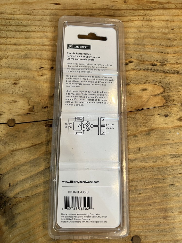 Liberty 38502 Double Roller Catch Zinc Plated (2 per pack)