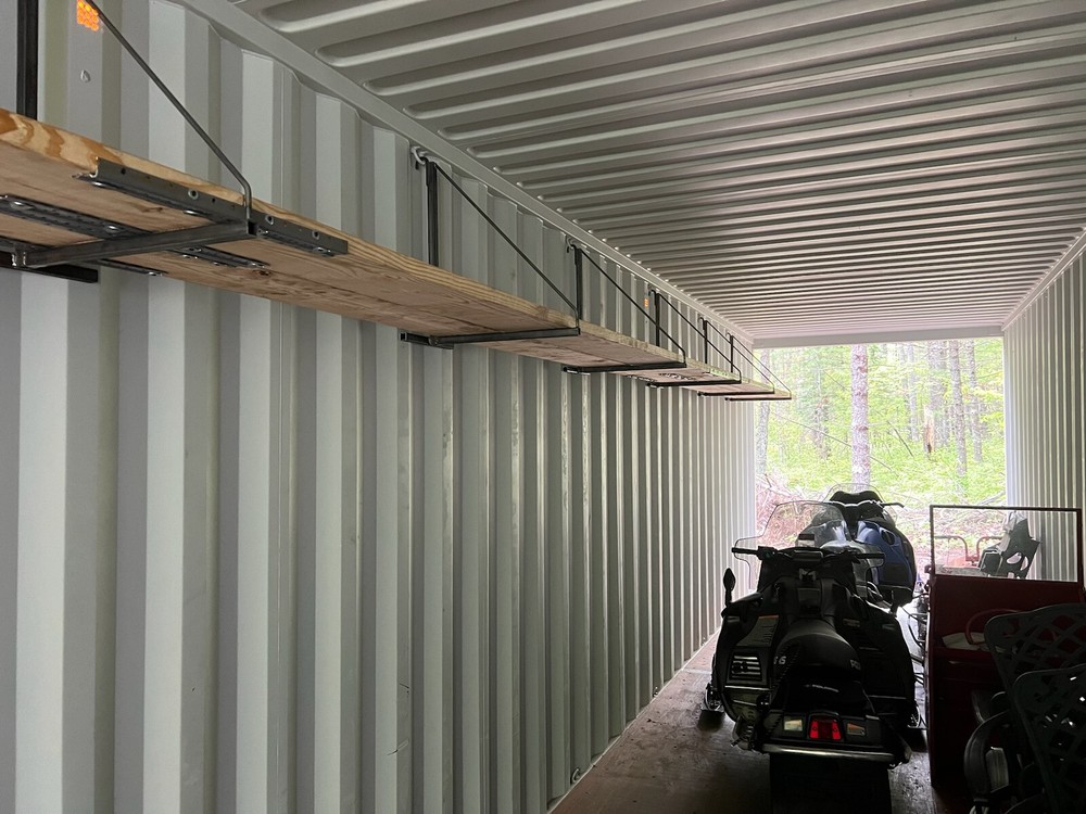 SHIPPING CONTAINER SHELF BRACKETS (1 PAIR)