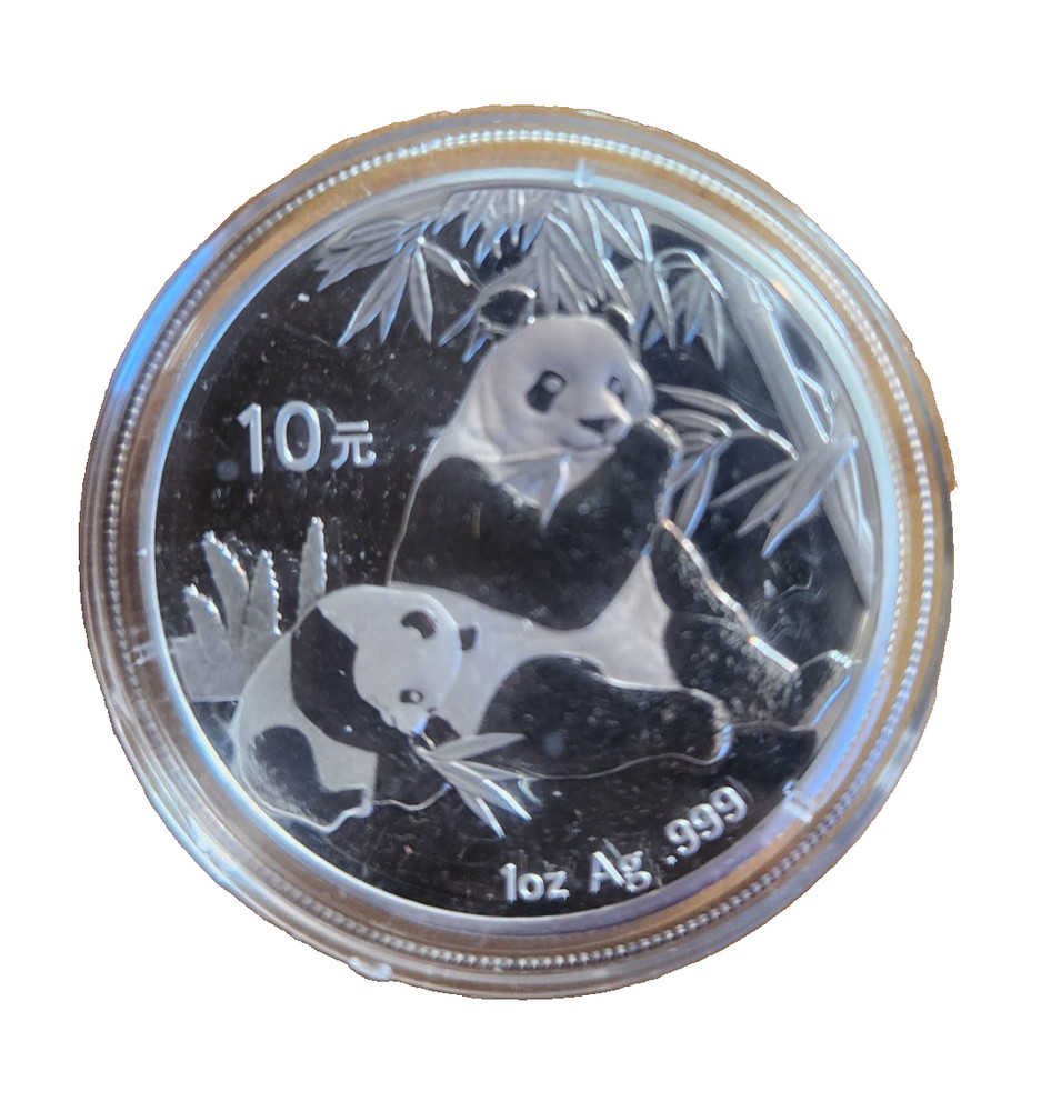 2007 China Panda - 1 oz Silver BU in Capsule