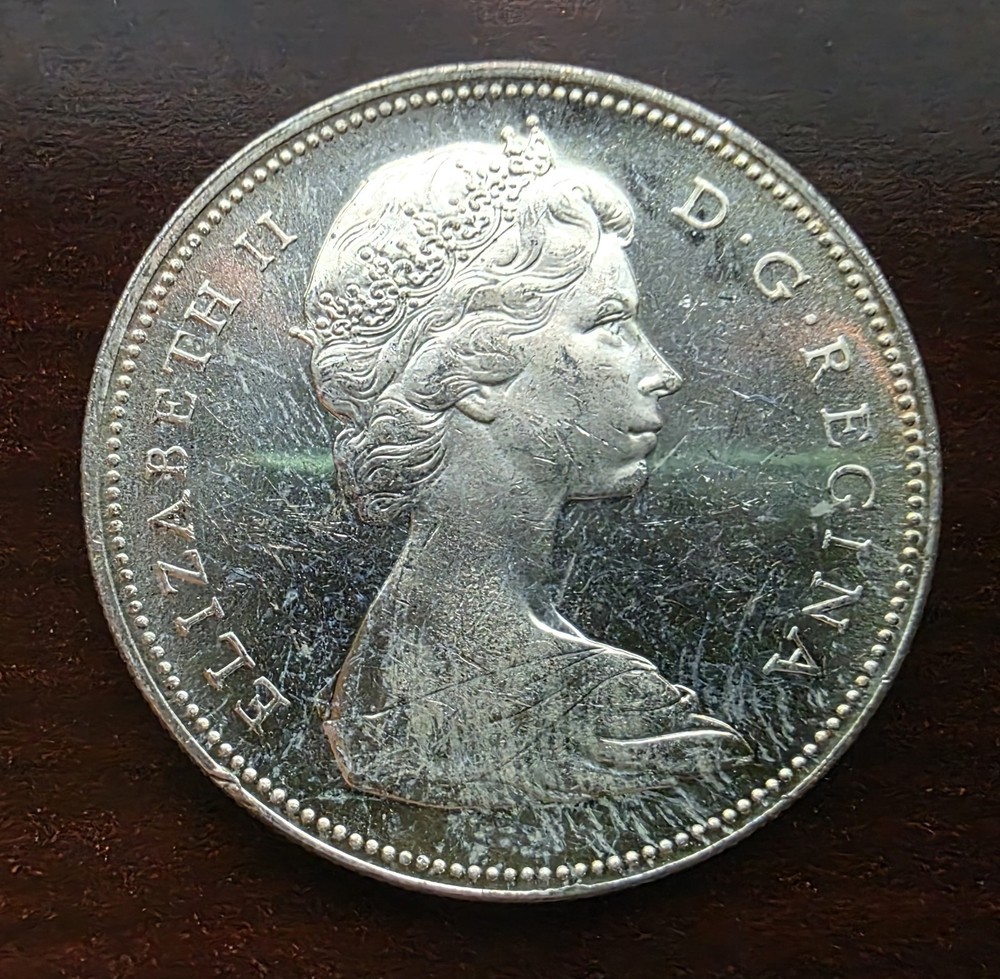 1966 CANADA SILVER DOLLAR COIN