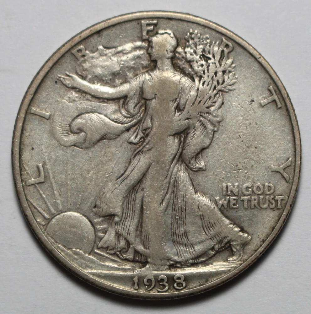 1938 D Walking Liberty Half Dollar M1104