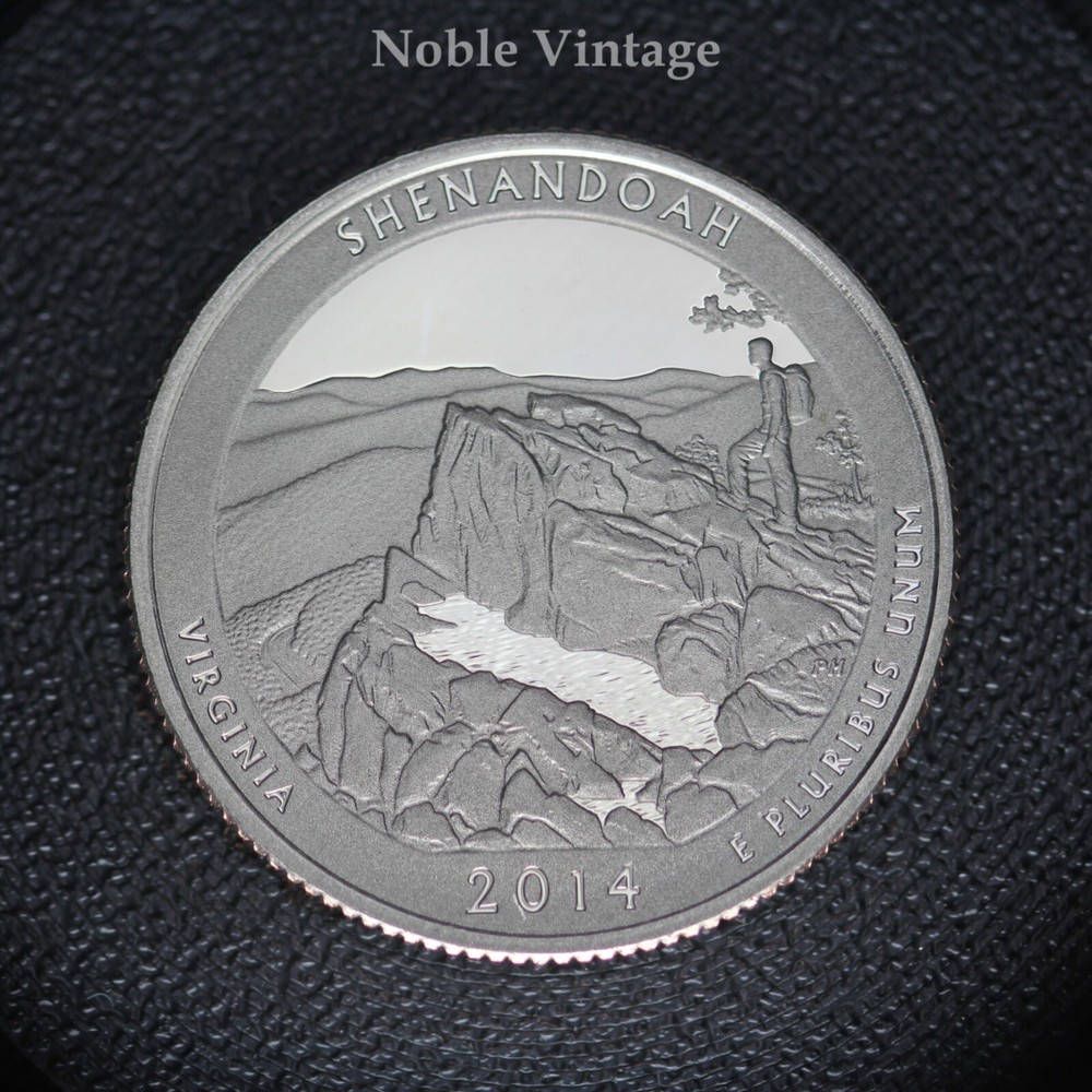 2014 S Proof Shenandoah Quarter - From a Clad Proof Set