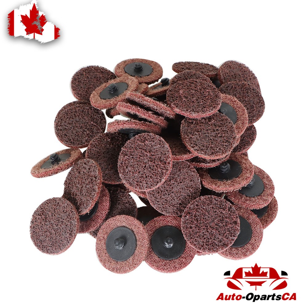 2" Medium Surface Conditioning Discs Roll Lock Grinder Sanding Pads 50Pcs