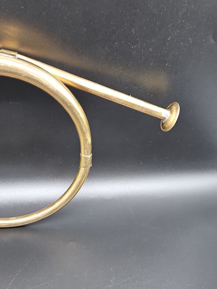 Vintage Decorative Solid Brass Horn India 13"