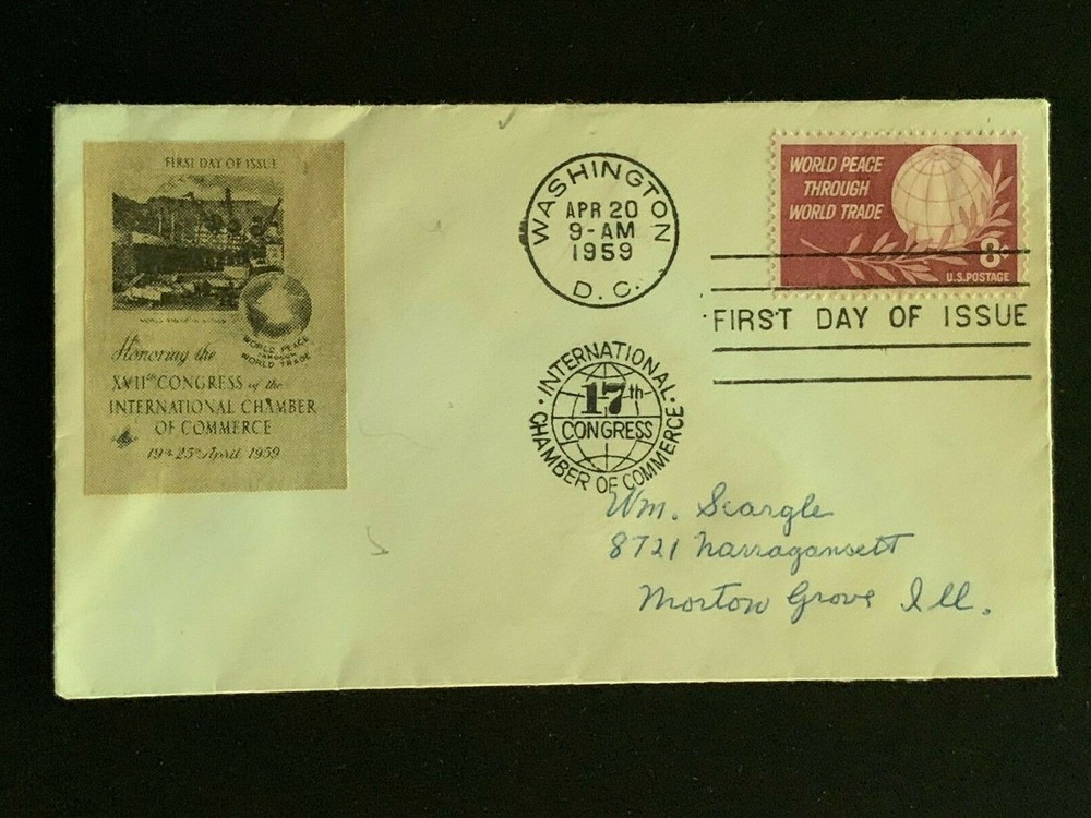 USA, SCOTT # 1129, FDC FIRST DAY COVER