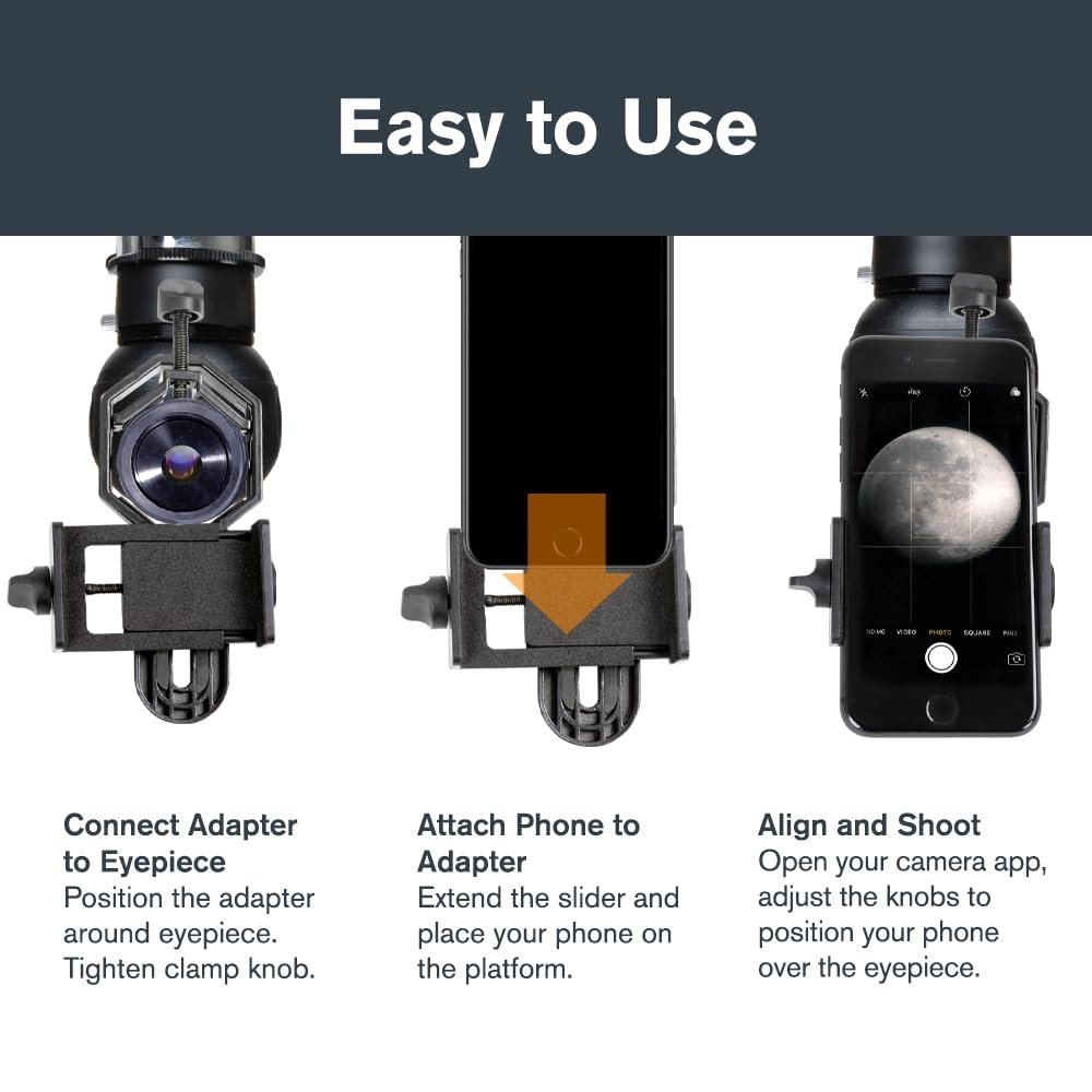 Celestron Universal Smartphone Adapter for Telescopes Binoculars Microscopes