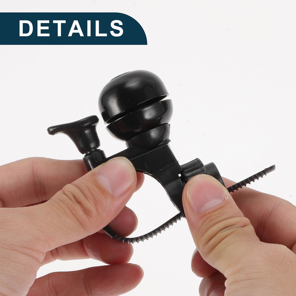 MTB Mountain Bicycle Trigger Bell Retro Crisp Ringing Quick Release Design Black