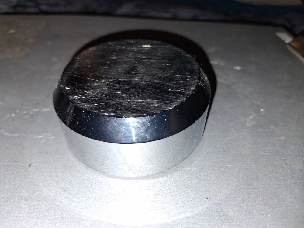 2 chrome puck style locks set