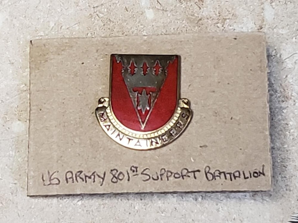 801st Support Battalion Crest DUI