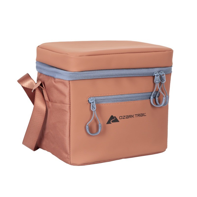 6-Can Soft-Sided Cooler W/ Removable Hard Liner Tan