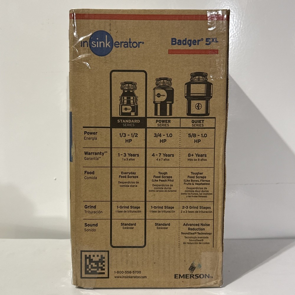 InSinkErator Badger 5XL Continuous feed 1/2-HP Non-corded Garbage Disposal
