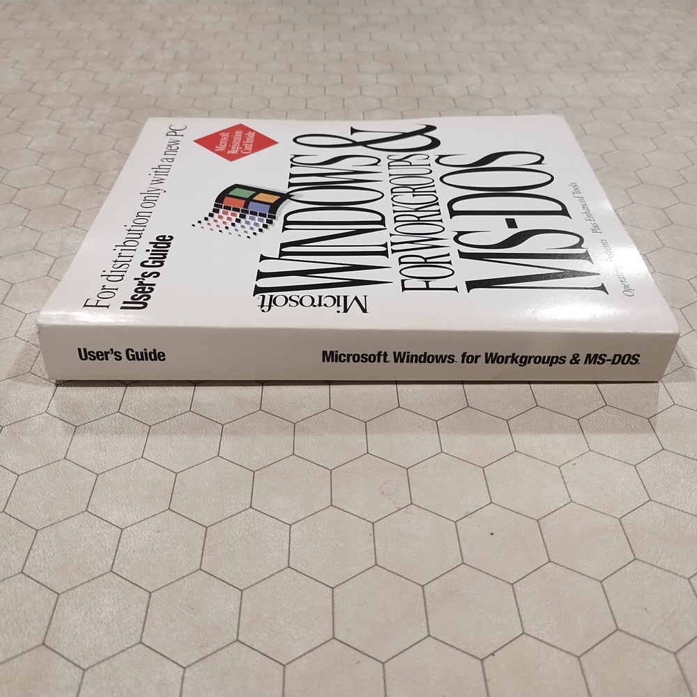 Microsoft Windows For Workgroups & MS-DOS, 3.1 and 6.22, 1994, manual only