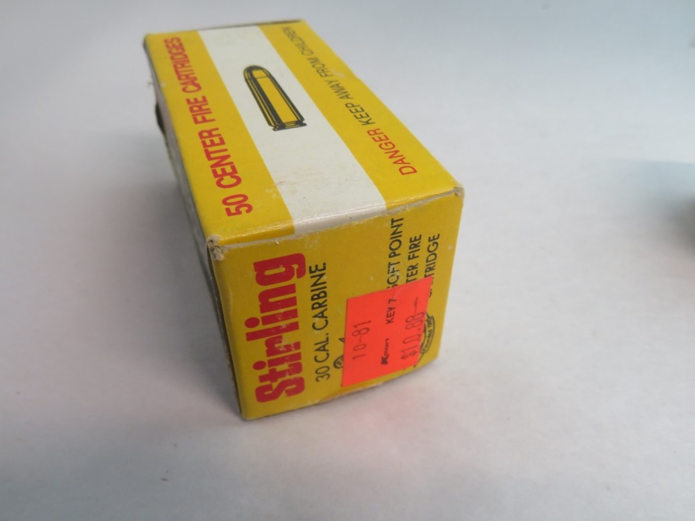 Stirling 30 Caliber Carbine Empty Ammo Box