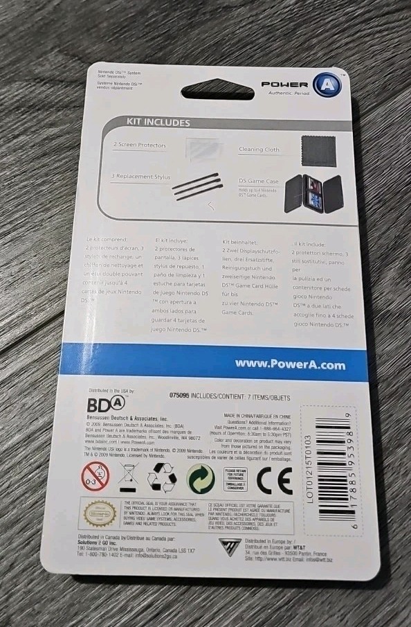 Power A Nintendo DS Clean & Protect Kit Red