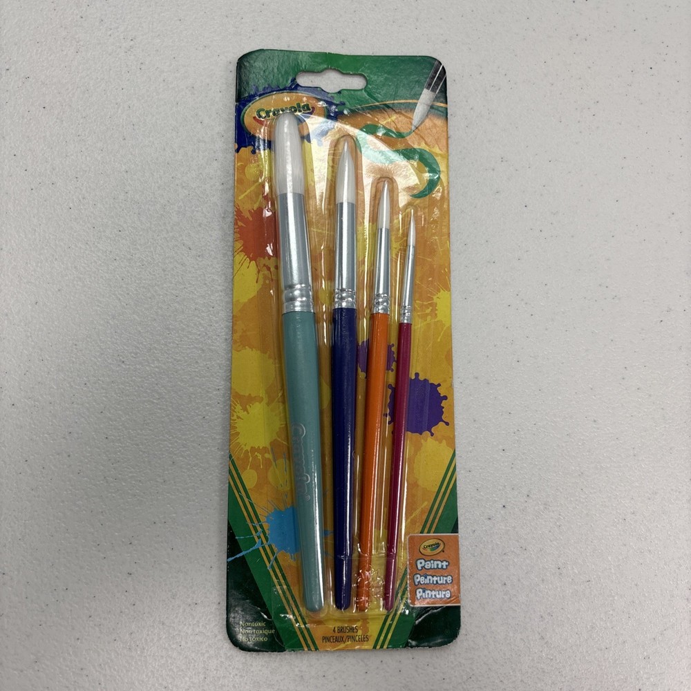 Crayola Big Paint Brushes 4 Count Round