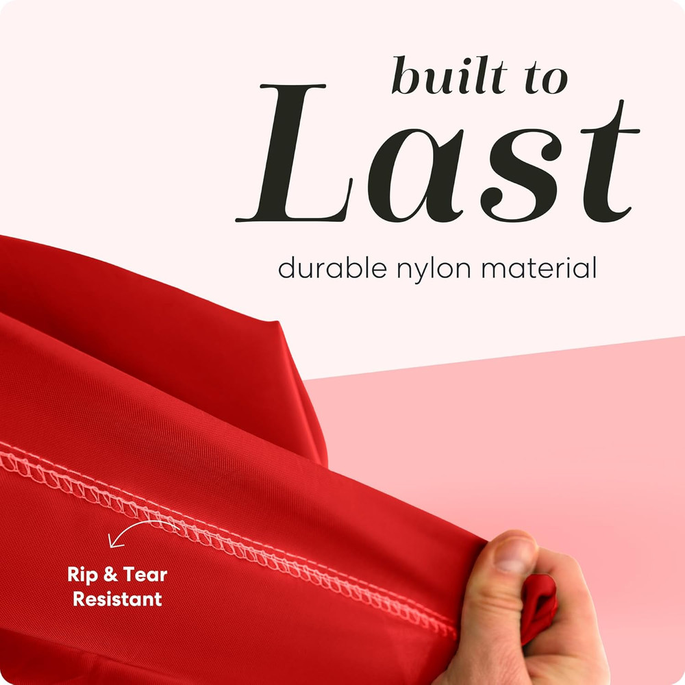 Shoulder Strap Laundry Bag Drawstring Lock Heavy Duty 30 X 40 Red